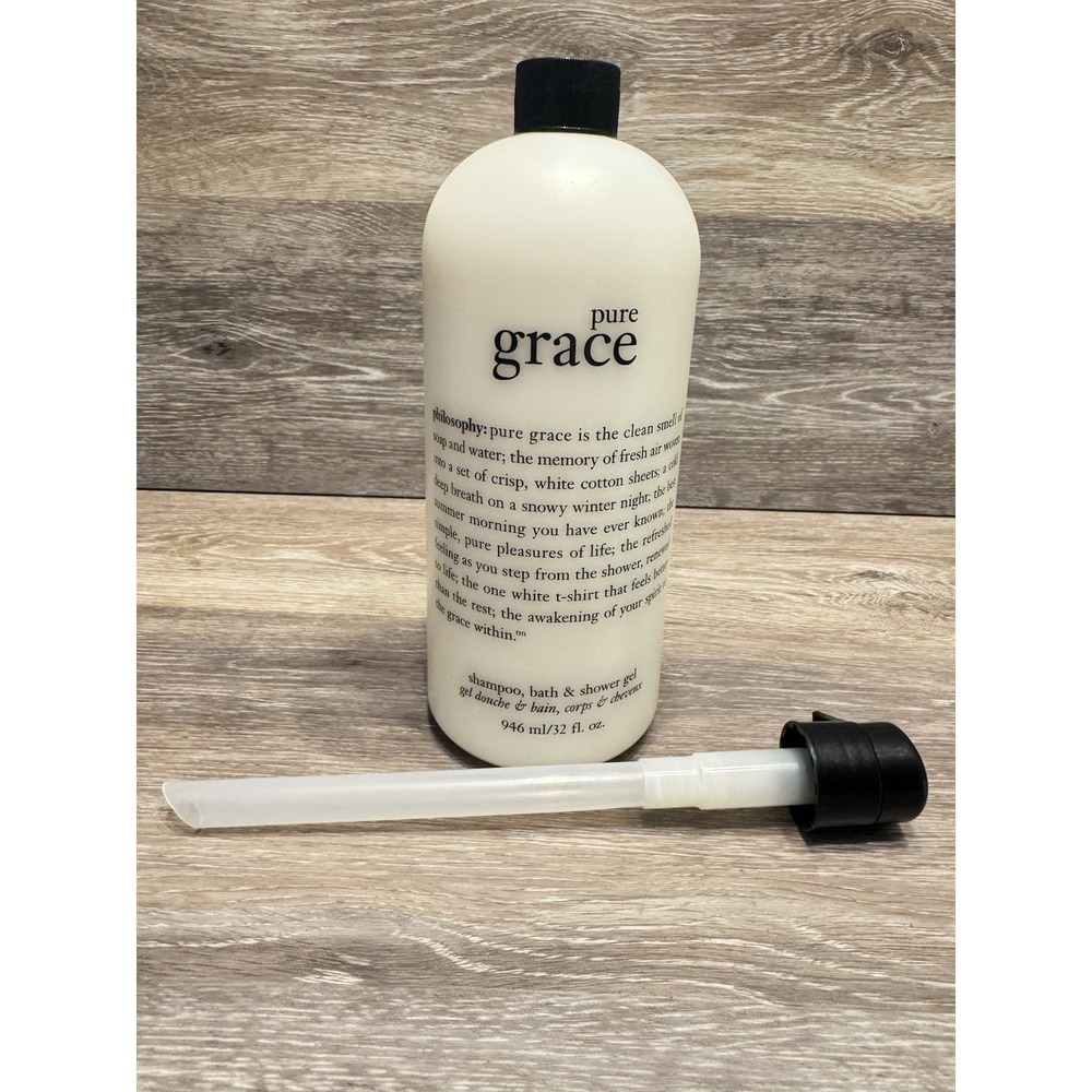 Philosophy Pure Grace Body Shampoo, Bath Gel 32 Oz. Sealed With Pump ORIGINAL